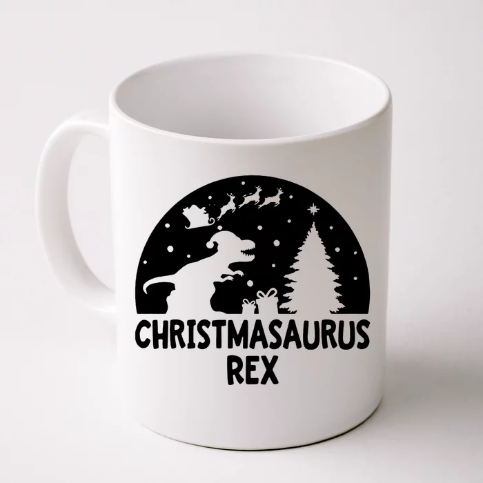 Christmasaurus Rex Front & Back Coffee Mug