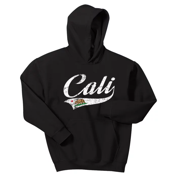 California Republic CA Vintage Distressed Design CALI Kids Hoodie