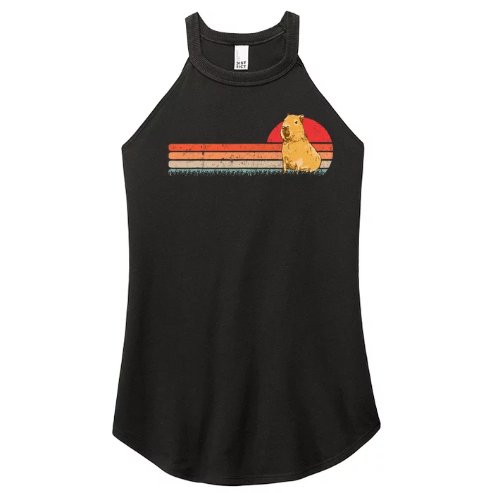 Capybara Retro Capybara Vintage Women’s Perfect Tri Rocker Tank