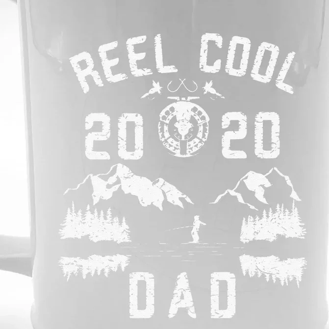 Cute Reel Cool Dad Fly Fishing Father Christmas Birthday Gift Front & Back Beer Stein