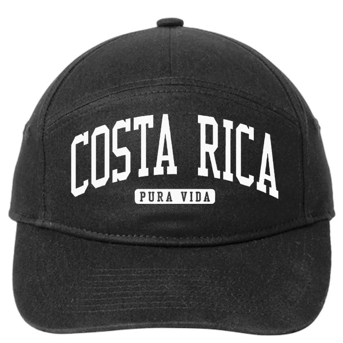 Costa Rica College University Style 7-Panel Snapback Hat