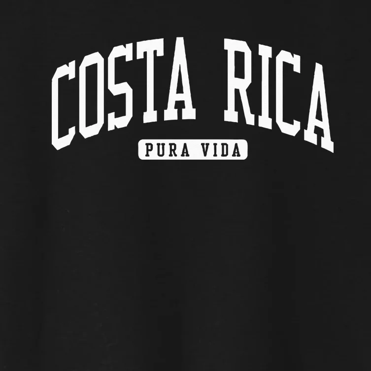 Costa Rica College University Style Women's Crop Top Tee