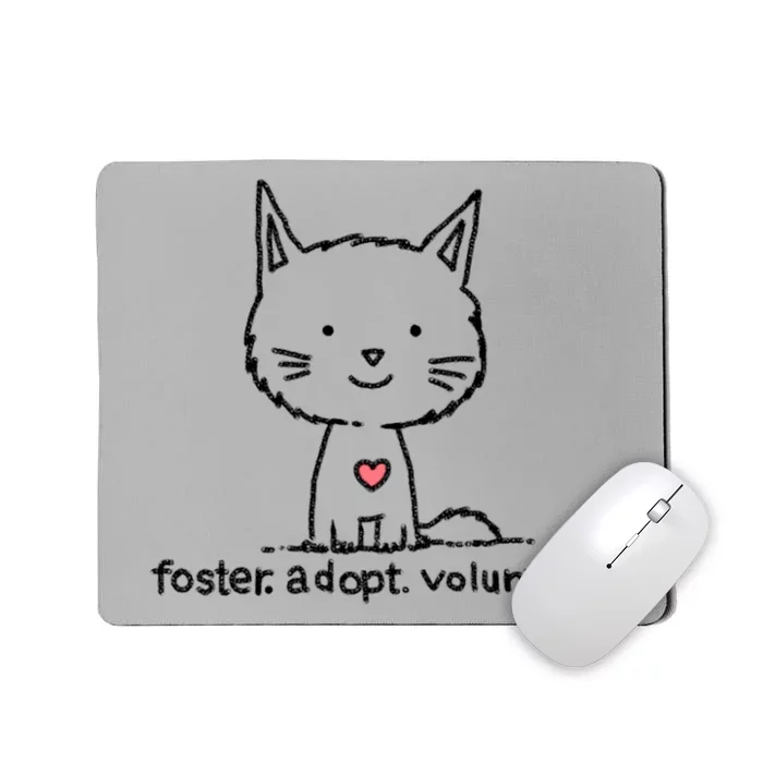 Cute Rescue Cat Shelter Cat Sweet Kitten Adopt Don't Shop Great Gift Mousepad