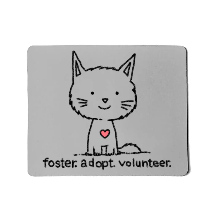 Cute Rescue Cat Shelter Cat Sweet Kitten Adopt Don't Shop Great Gift Mousepad