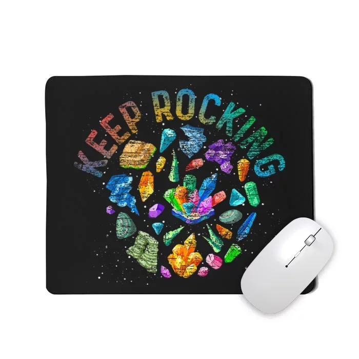 Colorful Rock Collector Earth Scientist Gift Funny Geology Mousepad