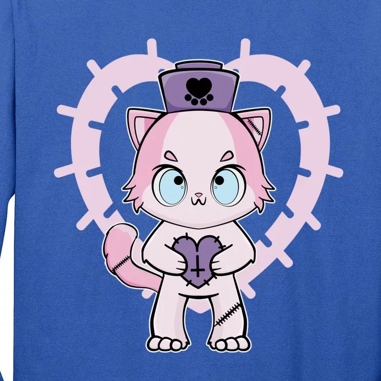 Cute Ragdoll Cat Anime Kitten Yami Kawaii Love Nurse Gift Tall Long Sleeve T-Shirt