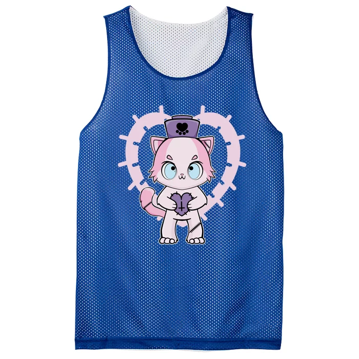 Cute Ragdoll Cat Anime Kitten Yami Kawaii Love Nurse Gift Mesh Reversible Basketball Jersey Tank