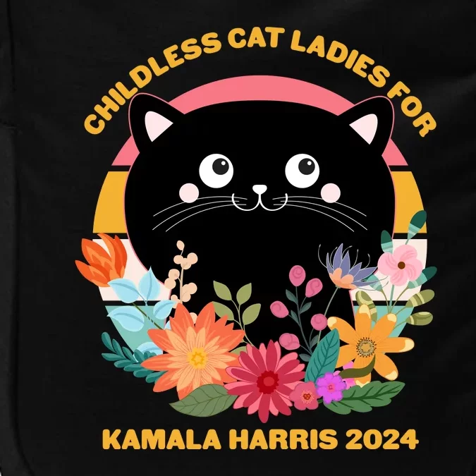 Cute Retro Childless Cat Ladies For Kamala Harris 2024 Election Impact Tech Backpack