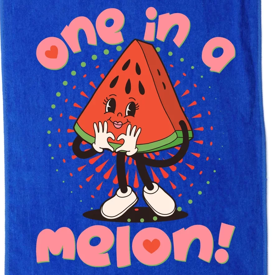 Cute Retro Cartoon Watermelon One In A Melon Platinum Collection Golf Towel