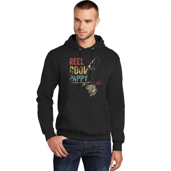 Cute Reel Cool Pappy Fish Fishing Fathers Day Tall Hoodie