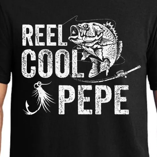 Cute Reel Cool Pepe Fishing Fathers Day Gifts Pajama Set