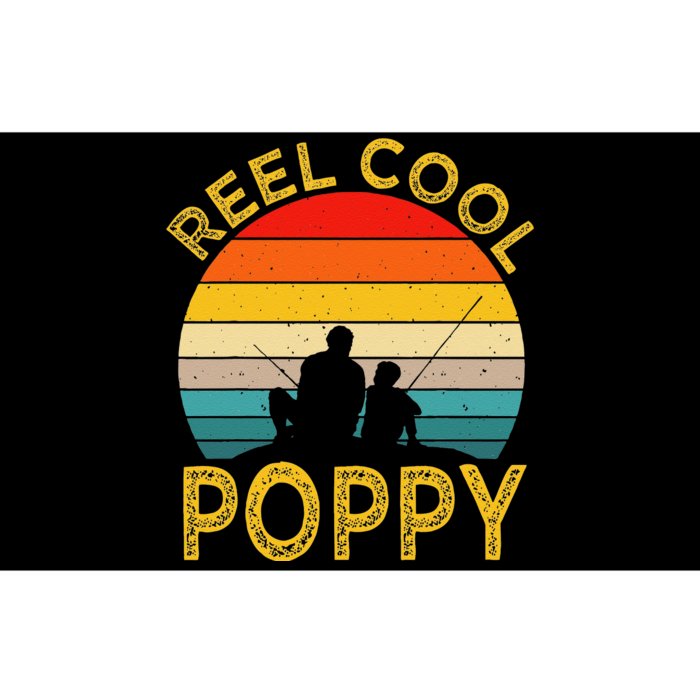 Cute Reel Cool Poppy Fishing Daddy Vintage Grandpa Fathers Day Bumper Sticker