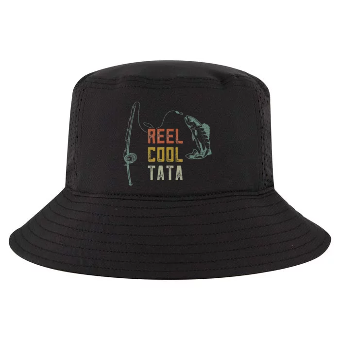 Cute Reel Cool Tata Fishing Fun Fathers Day Indian Grandpa Cool Comfort Performance Bucket Hat