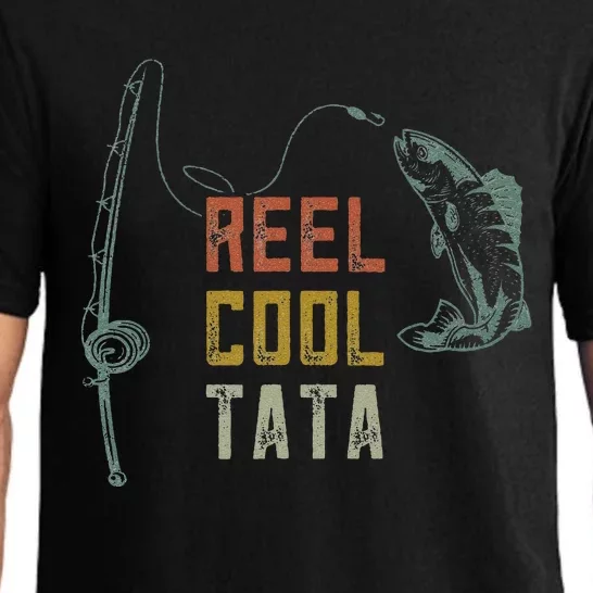 Cute Reel Cool Tata Fishing Fun Fathers Day Indian Grandpa Pajama Set