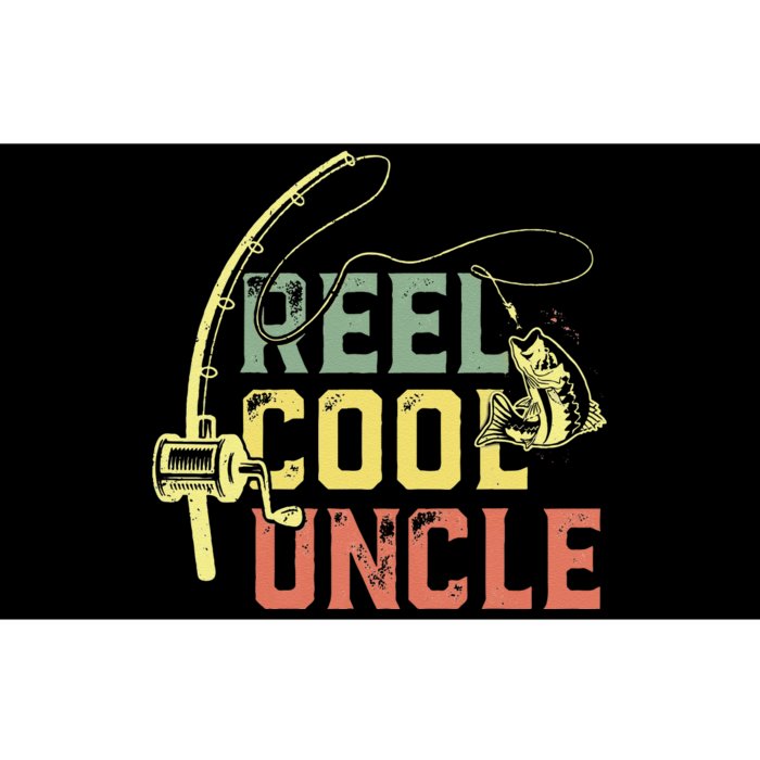 Cute Reel Cool Uncle Vintage Flag Fishing Fathers Day Gift Bumper Sticker