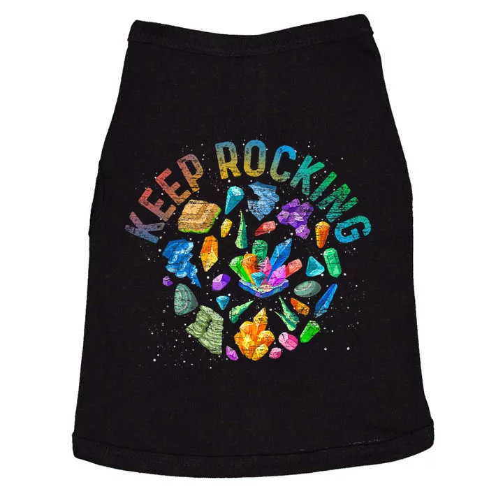 Colorful Rock Collector Earth Scientist Funny Geology Doggie Tank