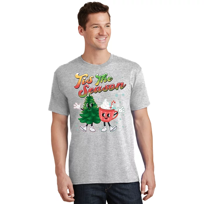 Cute Retro Cartoon Christmas Tis The Season T-Shirt