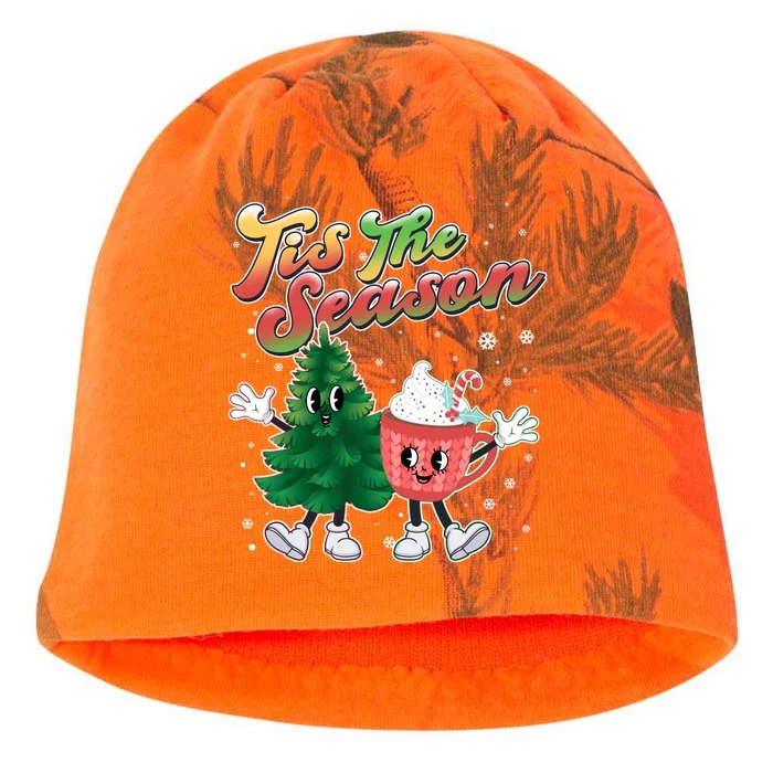 Cute Retro Cartoon Christmas Tis The Season Kati - Camo Knit Beanie