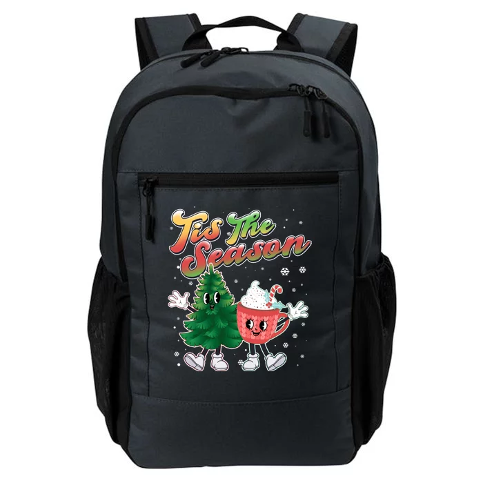 Cute Retro Cartoon Christmas Tis The Season Daily Commute Backpack