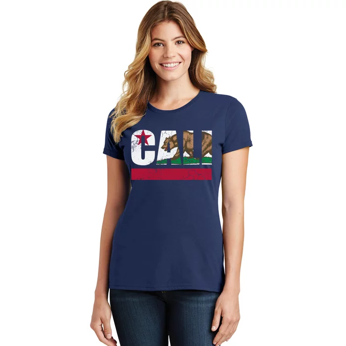 California Republic Cali Flag Vintage Fade Women's T-Shirt