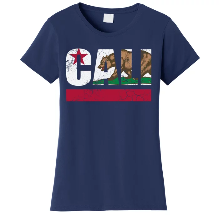 California Republic Cali Flag Vintage Fade Women's T-Shirt