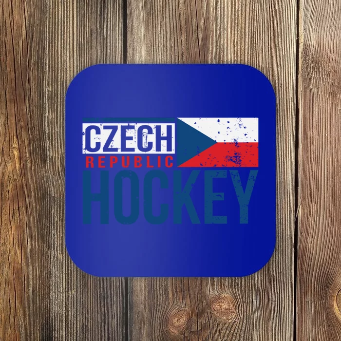 Czech Republic Czechia Hockey International Ice Supporter Cool Gift Coaster