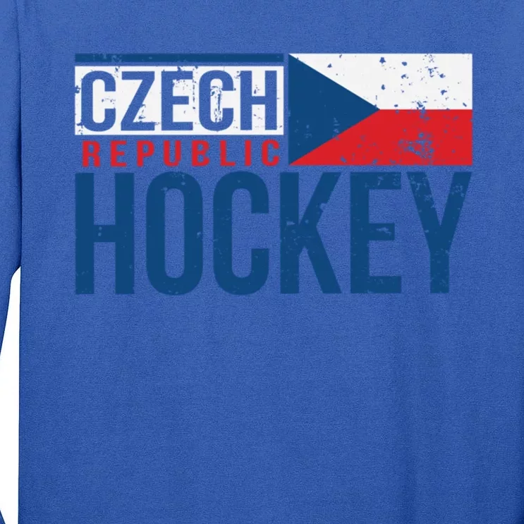 Czech Republic Czechia Hockey International Ice Supporter Cool Gift Tall Long Sleeve T-Shirt