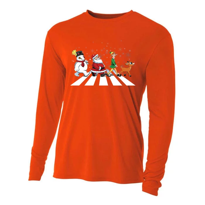 Christmas Road Cooling Performance Long Sleeve Crew