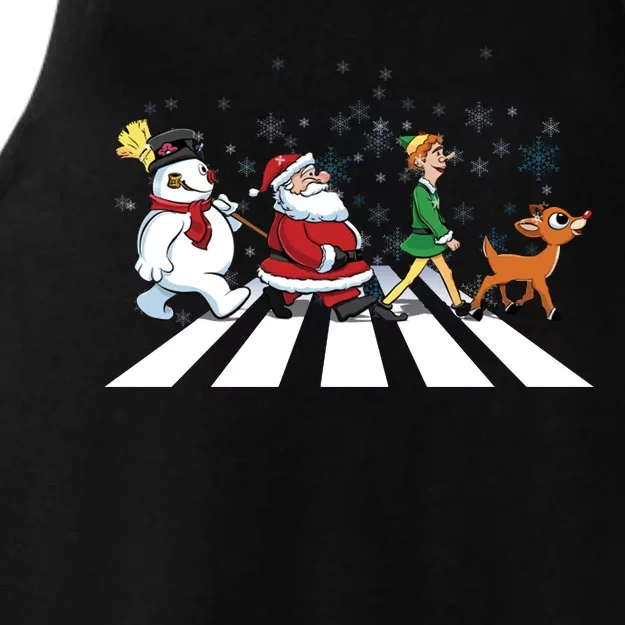 Christmas Road Ladies Tri-Blend Wicking Tank