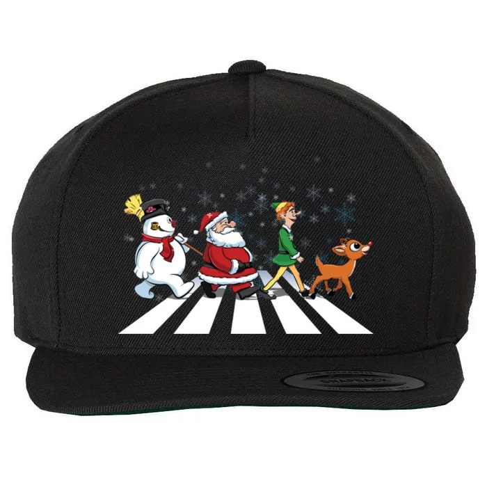 Christmas Road Wool Snapback Cap