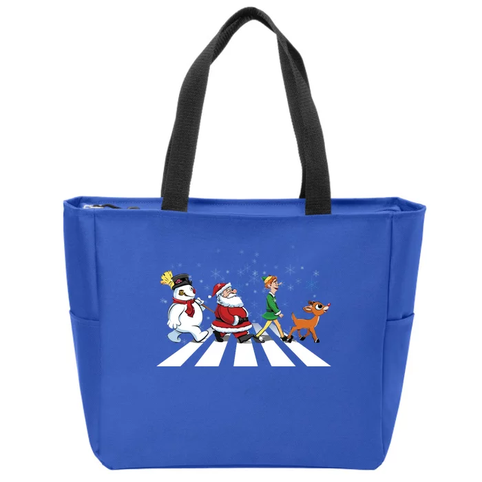 Christmas Road Zip Tote Bag