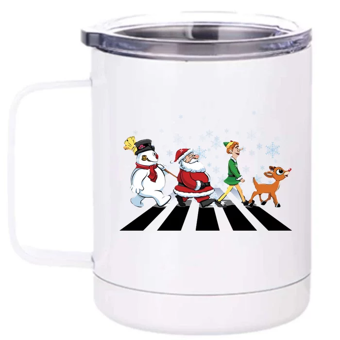 Christmas Road Front & Back 12oz Stainless Steel Tumbler Cup