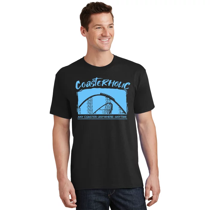 Coasterholic Roller Coaster Gift Amusement Park Ride T-Shirt