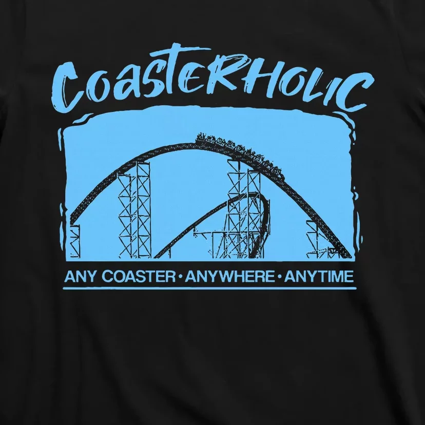 Coasterholic Roller Coaster Gift Amusement Park Ride T-Shirt