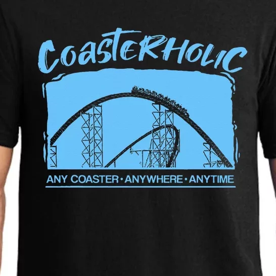 Coasterholic Roller Coaster Gift Amusement Park Ride Pajama Set