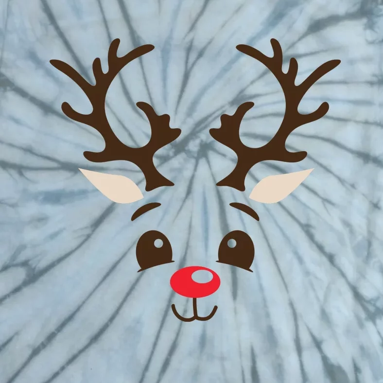 Christmas Reindeer Tie-Dye T-Shirt