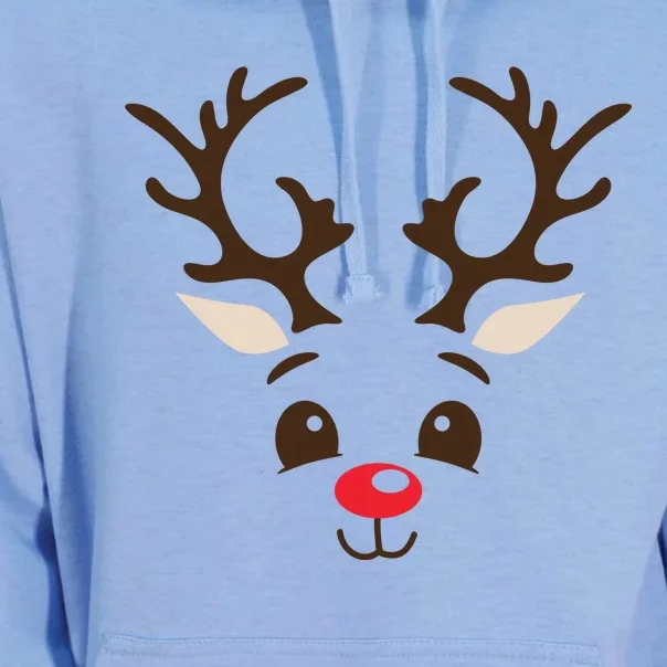 Christmas Reindeer Unisex Surf Hoodie