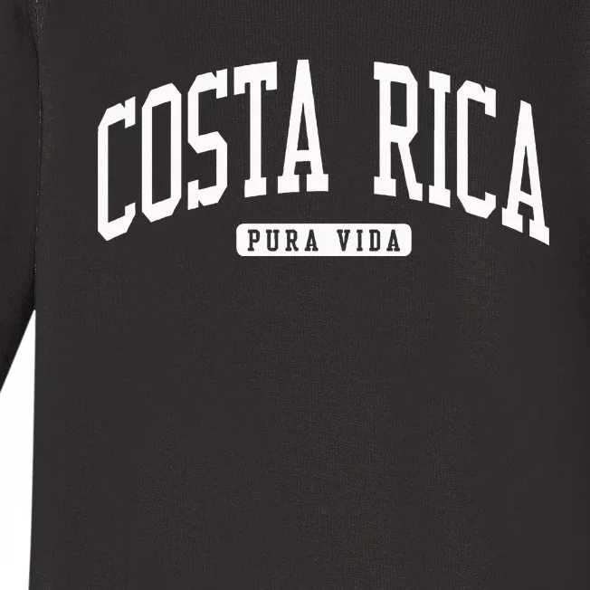 Costa Rica College Baby Long Sleeve Bodysuit