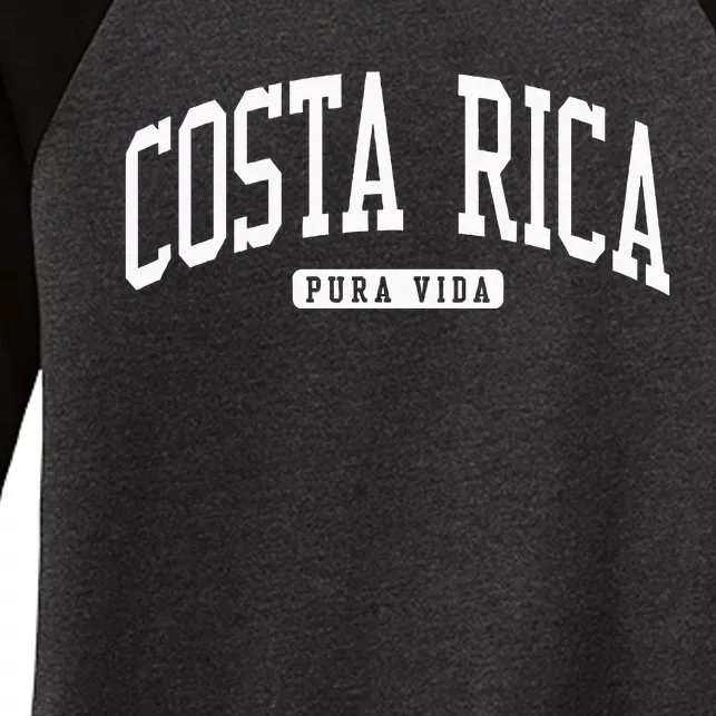 Costa Rica College Women's Tri-Blend 3/4-Sleeve Raglan Shirt