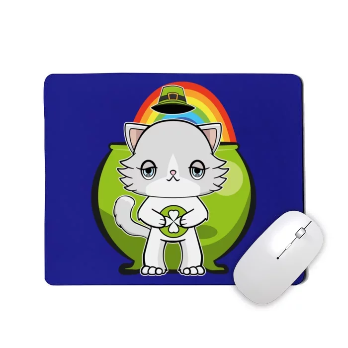 Cute Ragdoll Cat Anime Feline St Patricks Irish Funny Gift Mousepad