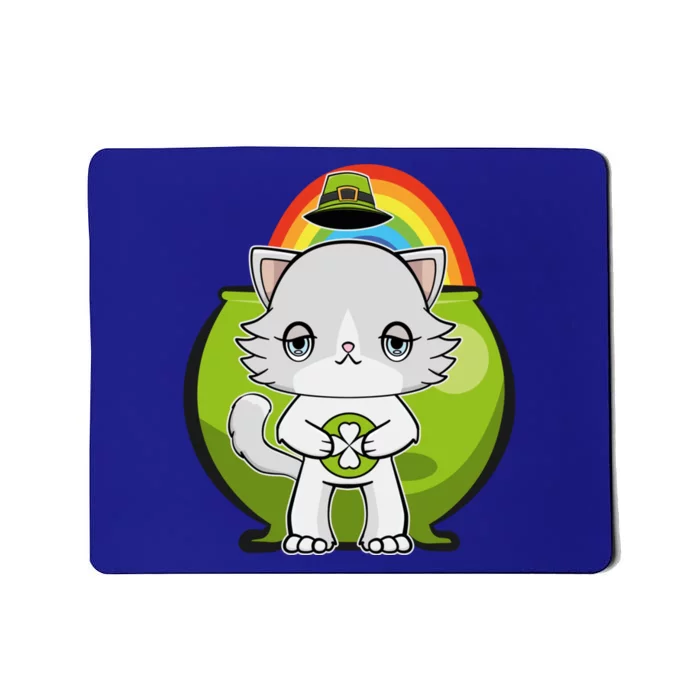 Cute Ragdoll Cat Anime Feline St Patricks Irish Funny Gift Mousepad