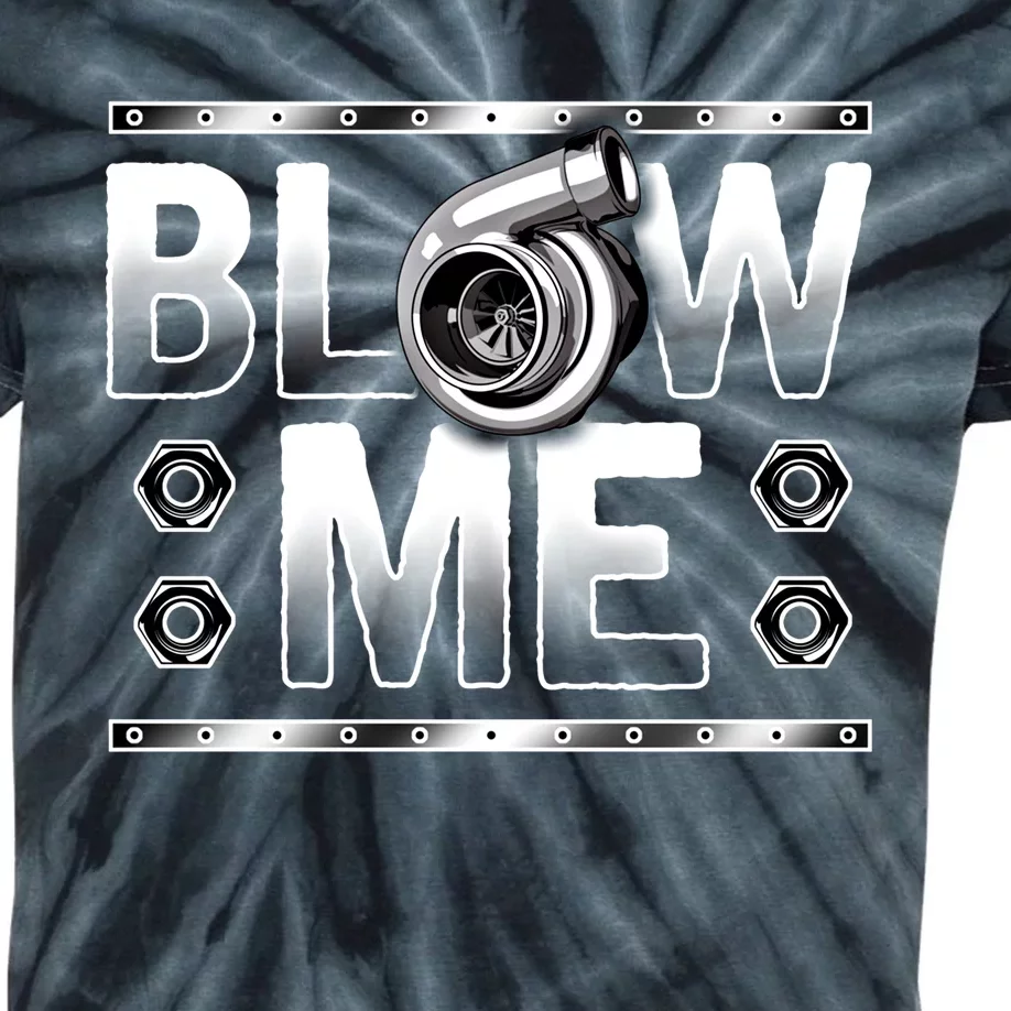 Car Racing Cool Gift Blow Me Turbo Boost Muscle Cars Gift Kids Tie-Dye T-Shirt