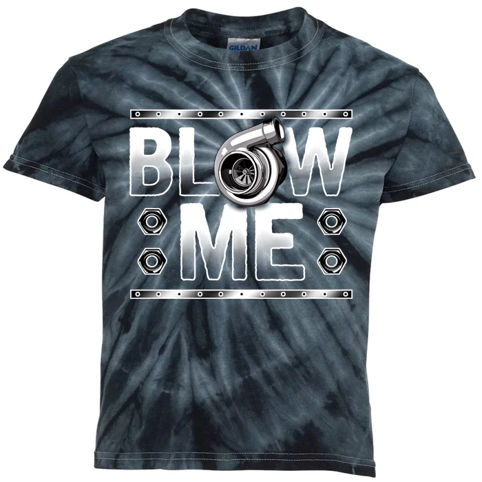 Car Racing Cool Gift Blow Me Turbo Boost Muscle Cars Gift Kids Tie-Dye T-Shirt