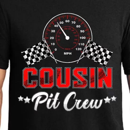 Cousin Racing Car Birthday Party Family Matching Pit Crew Pajama Set