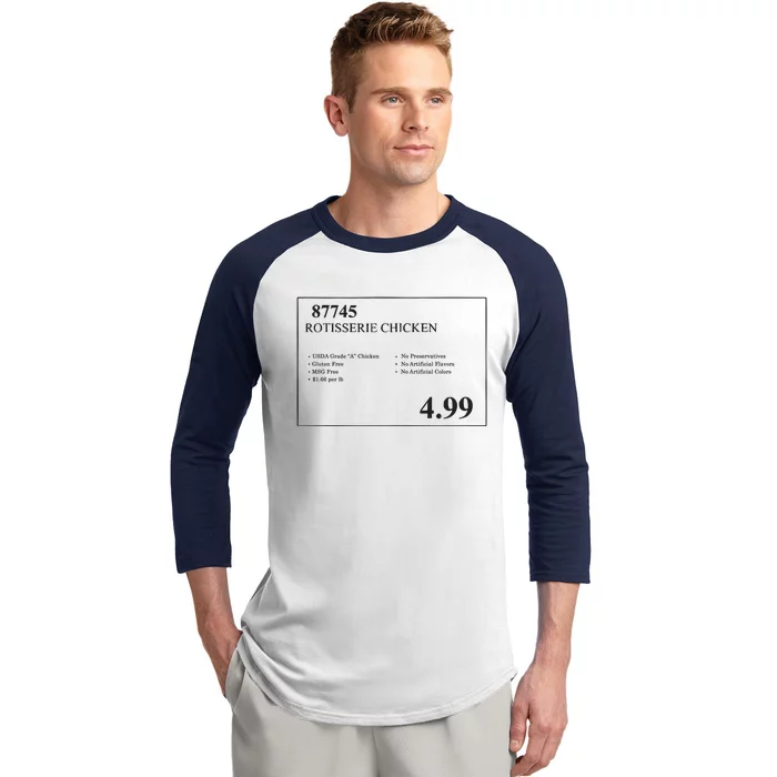 Costco Rotisserie Chicken Baseball Sleeve Shirt