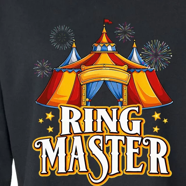 Circus Ringmaster Carnival Crew Party Lovers Cropped Pullover Crew