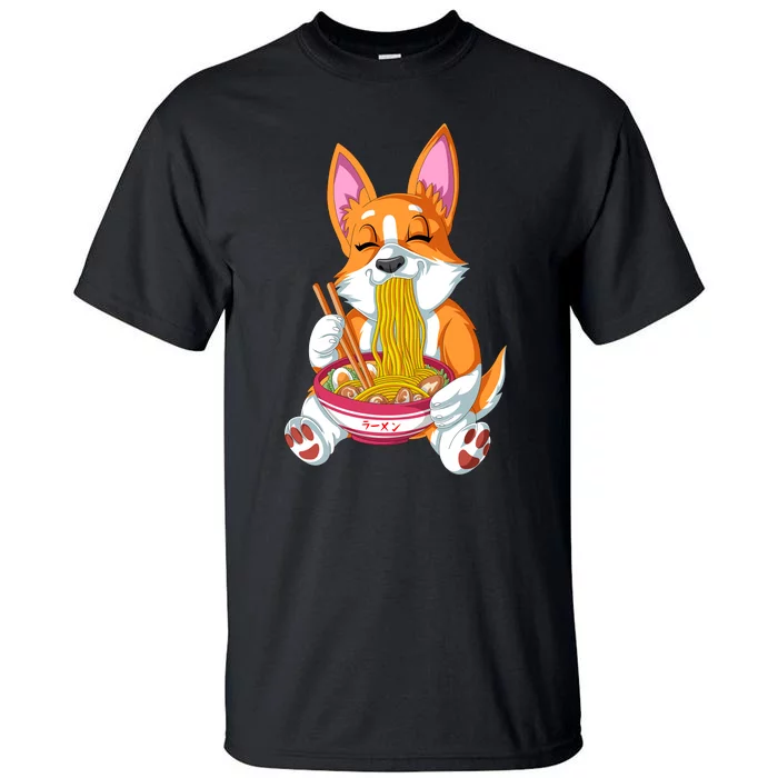 Corgi Ramen Tall T-Shirt