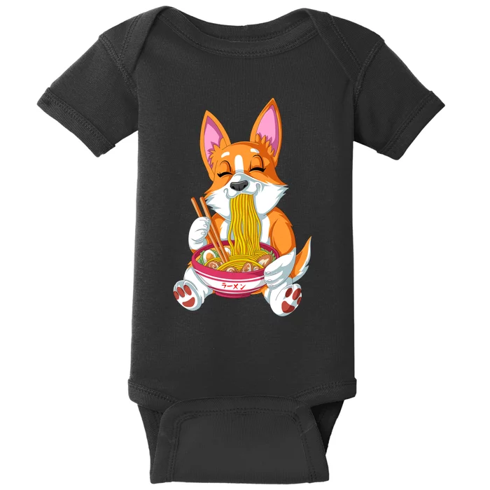 Corgi Ramen Baby Bodysuit