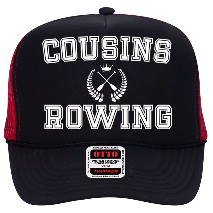 Cousins Rowing Crew High Crown Mesh Trucker Hat