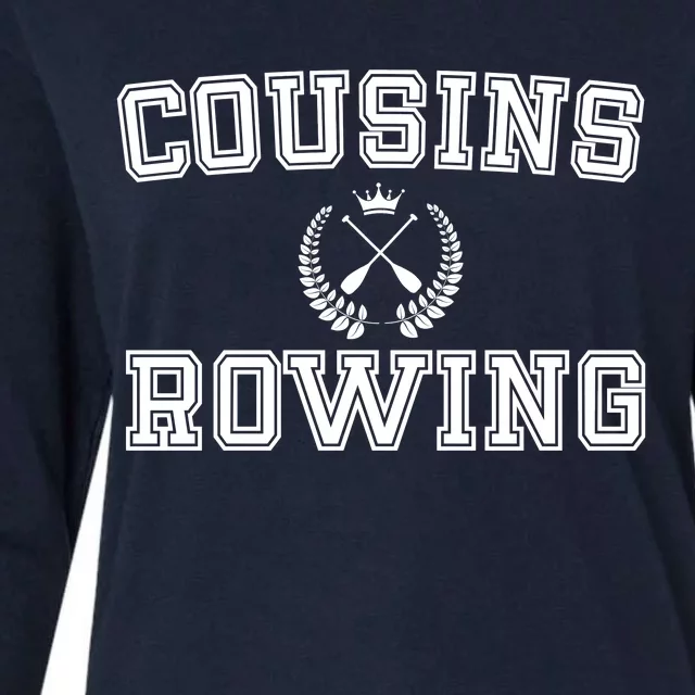 Cousins Rowing Crew Womens Cotton Relaxed Long Sleeve T-Shirt